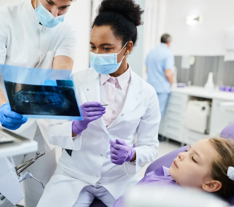 Pediatric dental checkup procedure