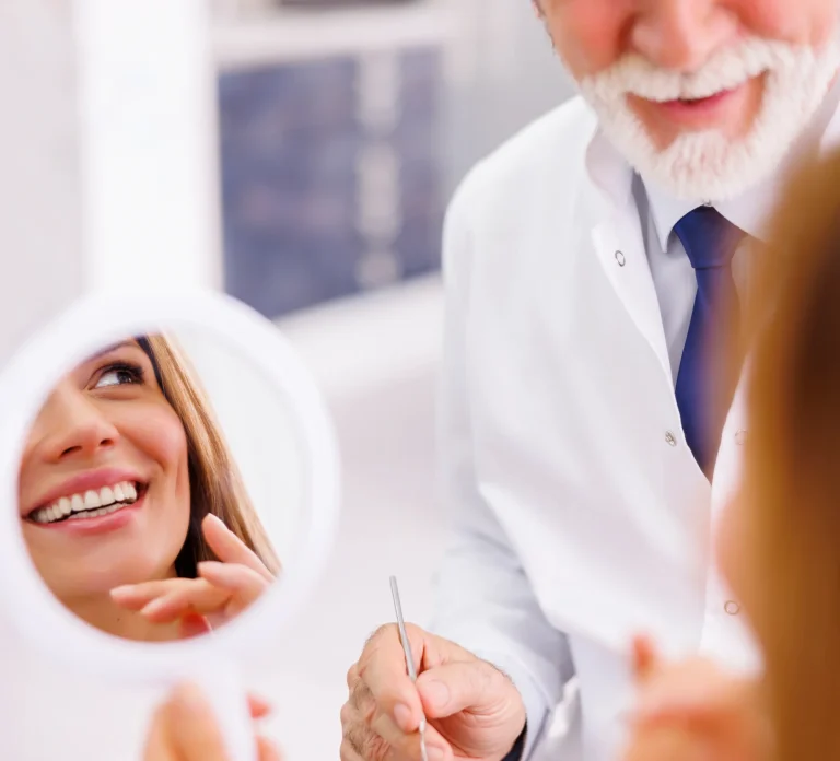 Cosmetic dental smile consultation